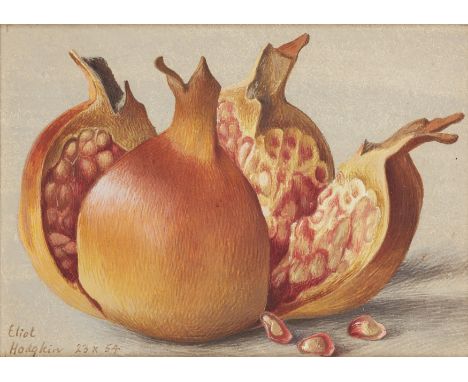 Eliot Hodgkin,&nbsp;British 1905-1987 -&nbsp;One Pomegranate, 1954;&nbsp;tempera on board, signed and dated lower left 'Eliot