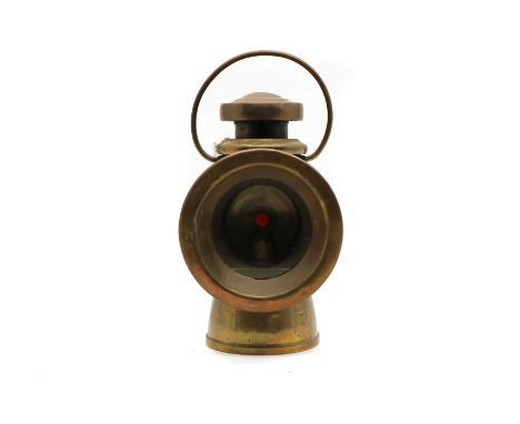 A Lucas 'King of the Road' lamp, No. 753, 31cm highCondition report: Some dents to the body of the lamp.