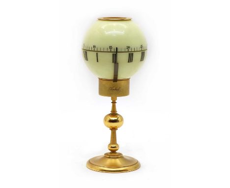 Imhof tempus illuminous table clock, 1962, mechanical movement, marked 'Swiss 75/845 - 8 days'Condition report: Slight tarnis
