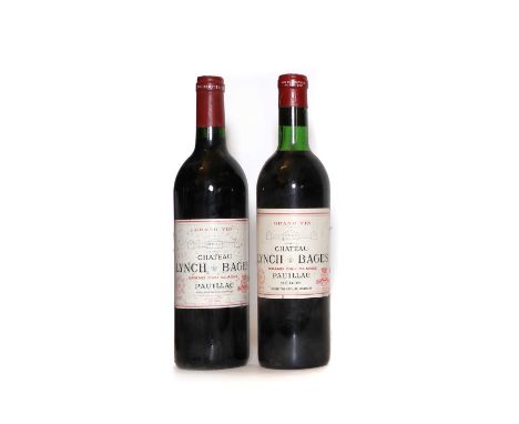 Chateau Lynch Bages, Pauillac, 1970 (1) together with a bottle from the 1991 vintage