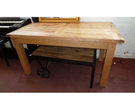 Modern style dining table in light wood finish