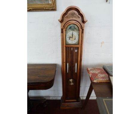 Reproduction wood effect Grandmother clock with mechanical movement & reproduction quartz cuckoo clock