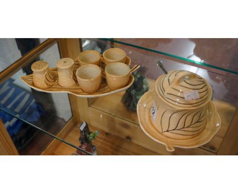 Carltonware jam pot &amp; cruet set