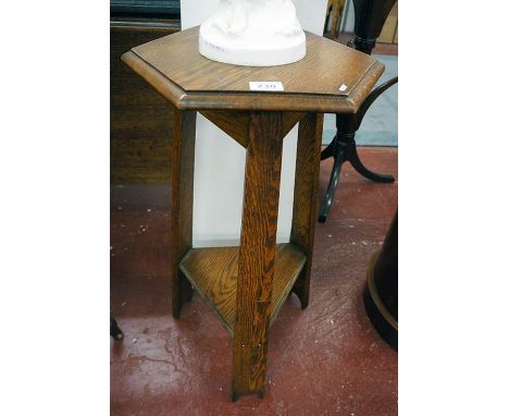 Oak Art Deco plant stand