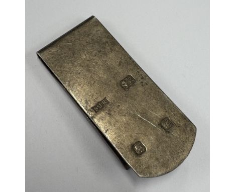 ASPREY &amp; CO: A silver money clip. Signed by Asprey. 1993. Approx. 19 grams. Est. £20 - £30.