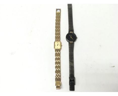 A Christian Dior watch and a Rotary watch. Neither watch seen running.