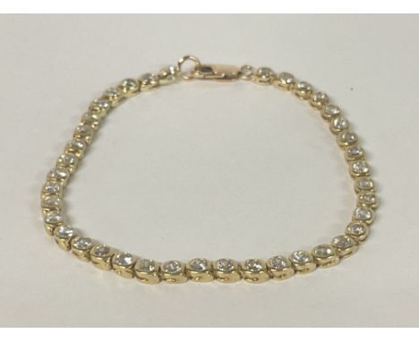 A multi stone set tennis bracelet