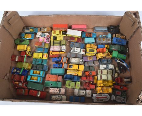 A QUANTITY OF UNBOXED AND ASSORTED PLAYWORN DIECAST VEHICLES, Matchbox, Husky including Studebaker Wagonaire TV Car, No.15, y