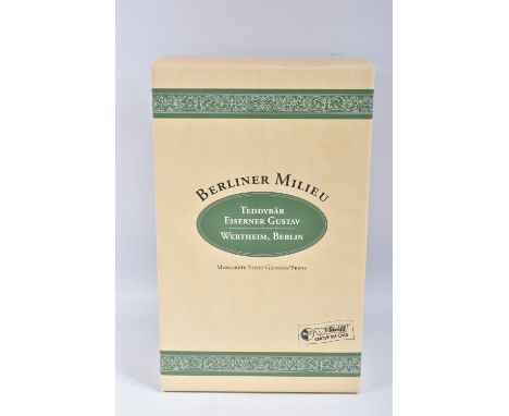 A BOXED STEIFF LIMITED EDITION MOHAIR IRON GUSTAV TEDDY BEAR, No.655241, made for Wertheim Berlin, Limited Edition No.1233 of