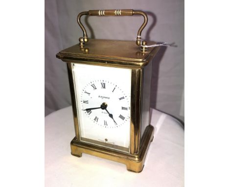 FRENCH 8DAY BAYARD CARRIAGE CLOCK -9JEWELS NUMBERED 769226 11CM HIGH 
