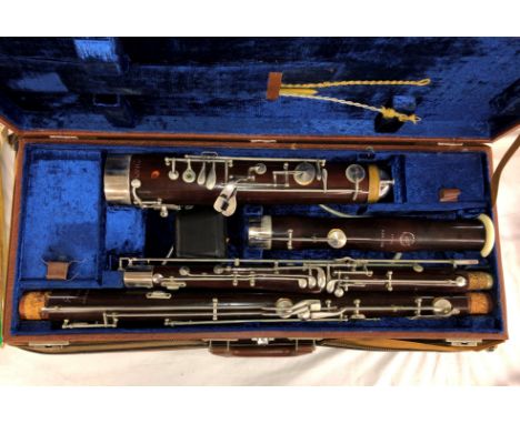 G.H. HULLER SCHONECH BASSOON SERIAL NO. 55165 IN CASE