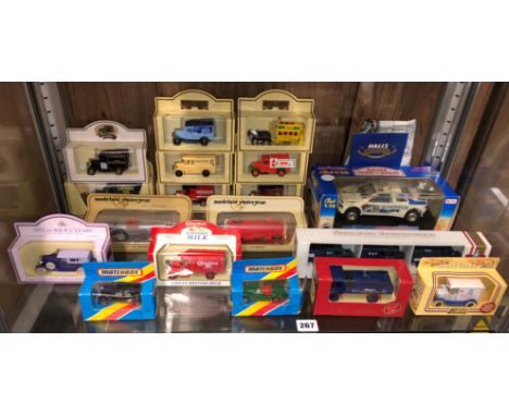 SHELF OF MATCHBOX AND DAYS GONE BY MODEL CARS AND MODELS OF YESTERYEAR