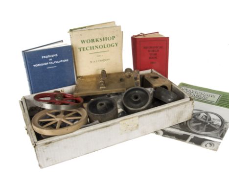 A Collection of Engine Castings Fittings Tools Catalogues and Other Items,  including various Stuart engine castings, mostly 