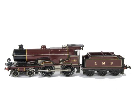 A Repainted Hornby O Gauge Clockwork 1930's LMS No 2 Special 'Compound' Locomotive and Original Tender, the locomotive repain