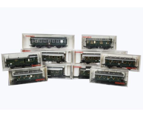 Fleischmann HO Gauge DB Diesel and Electric Locomotives, 4377 red 103 115-2, 4330 green E44 056 Electric Locomotives and 4227