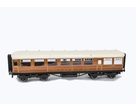 An ACE Trains O Gauge C4 3-car LNER Corridor Coach Set and Additional Buffet Coach,  all in LNER 'teak' finish, set comprisin
