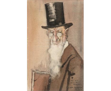 Henry Mayo Bateman (1887-1970) ''To my Aunt Daisy'' Signed inscribed and dated 1910, pencil and watercolour heightened with w