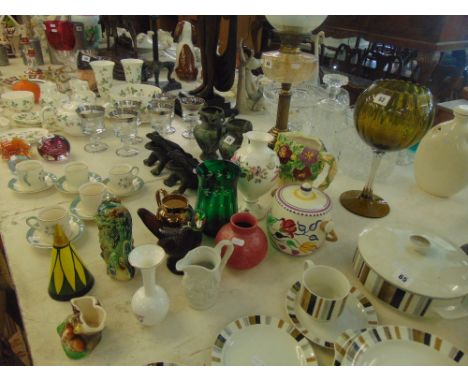 A qty of china, inc biscuit barrel and Poole