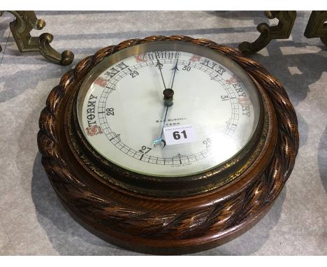Oak rope twist barometer
