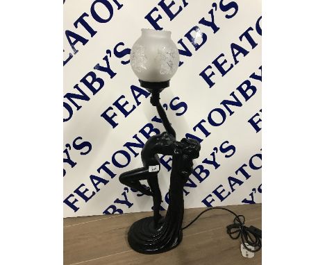 ART DECO STYLE LAMP OF A LADY