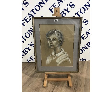 1 PASTEL PICTURE OF A LADY BY K S FOWLER