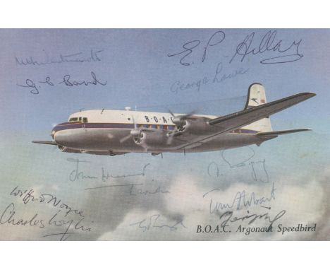 MOUNTAINEERING - EVEREST AND HILLARYSignatures of Edmund Hillary ('E.P. Hillary'), Sherpa Tenzing Norgay ('Tenzing') and nine
