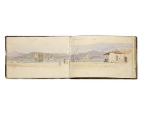 English School, 19th CenturyA naval officer's sketchbook from his time aboard HMS Asia in 1836 and 1838, including drawings a