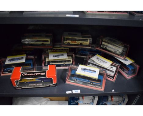 Twelve Corgi Original Omnibus Limited Edition die-cast Buses, Blackpool Transport, Wallace Arnold, Eurolines Bus Eireann, She