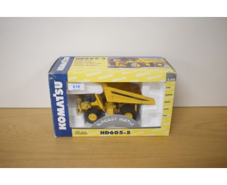 A Joal 1:50 scale die-cast, 291 Komatsu HD605-5 Dump Truck, boxed with internal packaging present
