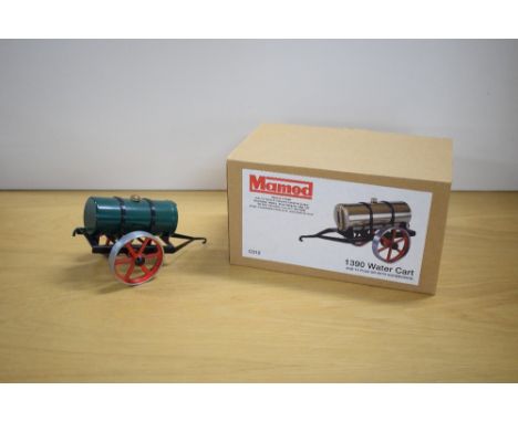 A Mamod 1390 Water Cart, green, red, silver and black, boxed, very little use