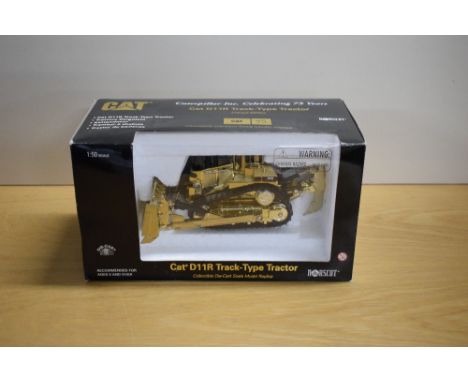 A Norscot 1:50 scale die-cast, 55062 CAT D11R Track-Type Tractor, Caterpillar Inc: Celebrating 75 Years, In original window d