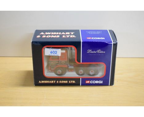 A Corgi 1:50 scale Limited Edition die-cast, CC12417 Volvo FH Globetrotter Tractor Unit, Andrew Wishart &amp; Sons Ltd, Kirkc