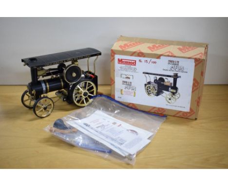 A Mamod Limited Edition Steam 4 Fun Live Steam Centurion Steam Tractor (double action piston cylinder) , brass boiler, brass 