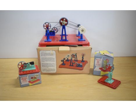 Mamod Live Steam Accessories, WS1 Workshop, Power Press and Power Hammer, all in original boxes