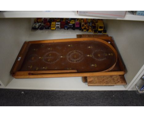 A Chad Valley vintage Bagatelle Board with original ball bearings