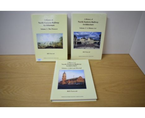Three volumes, Bill Fawcett, A History of North Eastern Railway Architecture, Volume 1: The Pioneers, Vol 2: A Mature Art and
