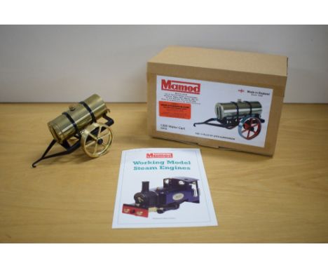 A Mamod Steam 4 Fun Live Steam 1390 Water Cart, black and brass, with leaflet, boxed, very little use