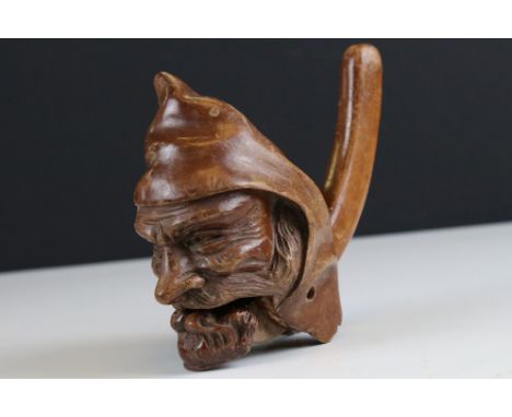 Antique Black Forest nutcracker with bearded man decoration 