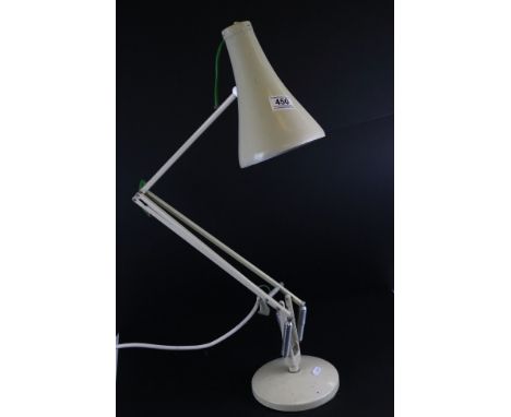 A vintage white Herbert Terry Angle poise table lamp. 