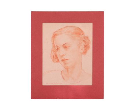 Dame Laura Knight (nee Johnson) (1877 - 1970), Self Portrait, signed 'Laura Johnson' (lower left), 27.5 x 22 cm, mounted 38.5