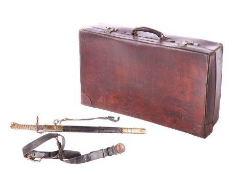 Captain Ralph Kerr CBE RN (1891-1941), the personally issued 1856 pattern Midshipman's Dirk and scabbard made by Wilkinson Sw