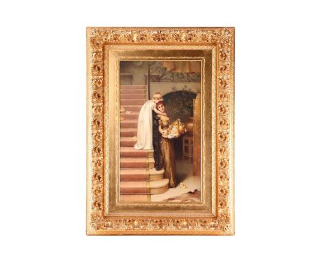 Maude Goodman (1853 - 1938), 'Taller Than Mother', signed and dated 'M. Goodman '92' (lower left), oil on canvas, 72 x 42 cm,