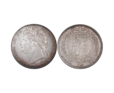 1824 George IV silver Halfcrown, laureate head (S 3808, ESC 636, Bull 2367). Obverse: laureate bust, left, 'GEORGIUS IIII D: 