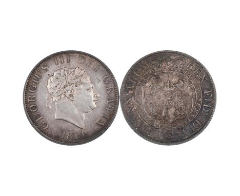 1819 George III silver Halfcrown (S 3789, ESC 623, Bull 2102). Obverse: small laureate head, right, date (1819) below, 'GEORG