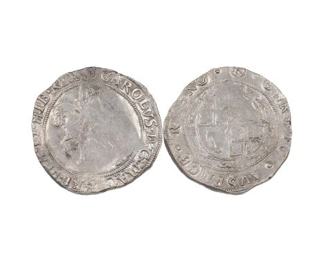 Charles I (1625-1649) silver Halfcrown, Tower under Parliament, group III, (R) mintmark (S 2778, North 2213). Obverse: the ki