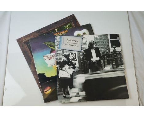 Vinyl - Nick Drake 3 LP's to include Pink Moon (SVLP 172) rerelease from 2000 on 180gm, Made To Love Magic (ILPS 8141) and A 