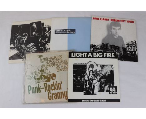 IRISH PUNK / MOD REVIVAL / POST PUNK - 5 RARE IRISH PUNK / MOD REVIVAL / POST PUNK 7? SINGLES.  1. THE BLADES - THE LAST MAN 