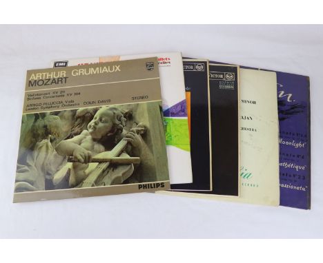 .   CLASSICAL ALBUM RECORDS. -  6 RARE UK 1ST ED PRESSING CLASSICAL RECORDS:  1. ARTHUR GRUMIAUX Colin Davis MOZART violin HI