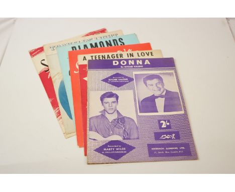 Memorabilia - Sheet music from the 50's &amp; 60's to include Donna, You My Love, A Teenager In Love, Scarlett O' Hara, Diamo