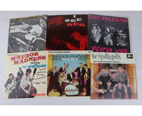 .   PSYCHOBILLY / PUNKABILLY / ROCKABILLY SINGLES - 6 RARE 1ST PRESSING PSYCHOBILLY / PUNKABILLY 7? SINGLES, including TEST P